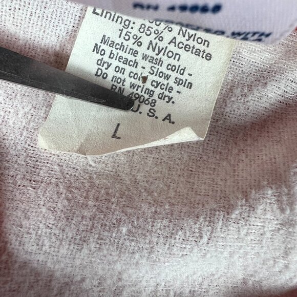 VTG Soffe Tennessee Volunteers Jacket Large Orange Snap Button Lined Windbreaker - Picture 11 of 16